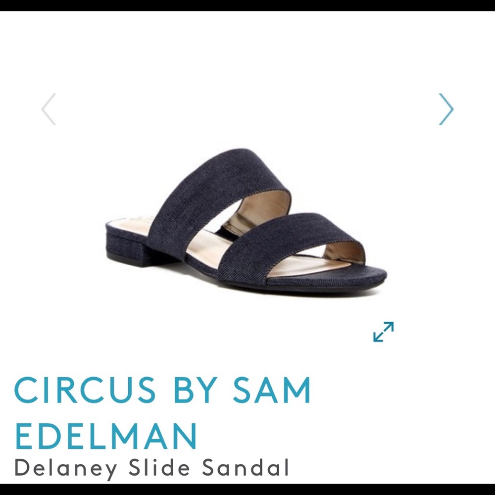Circus Sam Edelman Delaney Navy Slide Sandals